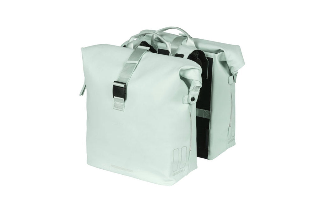 Dubbele-Fietstas-Basil-Soho-Nordlicht-Pastel-Green-41-Liter Dubbele-Fietstas-Basil-Soho-Nordlicht-Pastel-Green-41-Liter